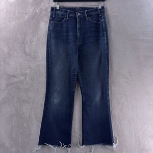 Mother The Hustler Ankle Fray Jeans Womens Size 27x23 Bombay Lost And Found